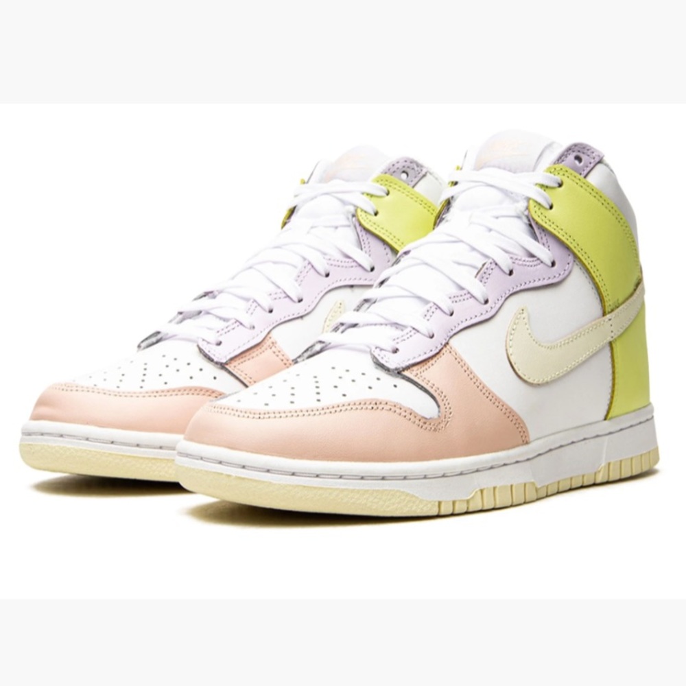 Nike Dunk High White Cashmere Lemon Twist